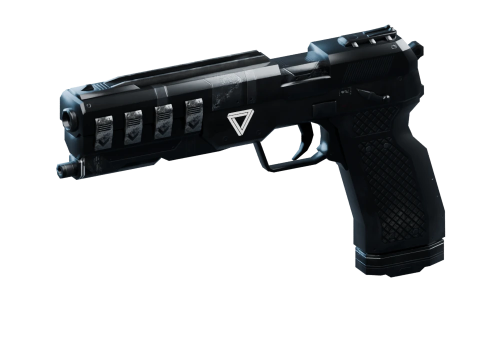 Pistol: Pistol 1 weapon model.